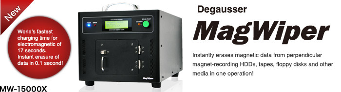 MagWiper MW-15000X: Hard Drive & Tape Degausser | Advanced Design