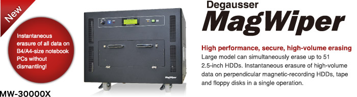 MagWiper MW-30000X: Hard Drive & Tape Degausser